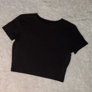 Wild Fable Black Crop Top